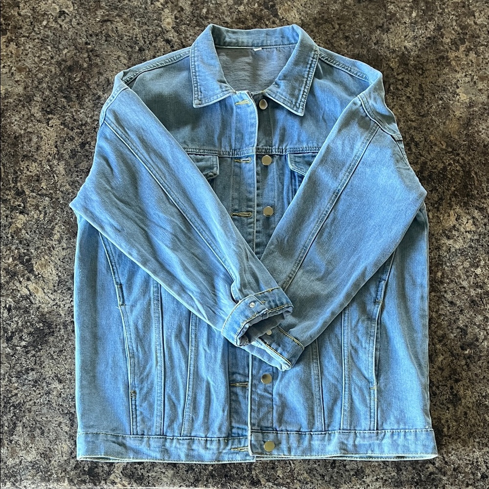 Women’s Light Blue Jean Jacket Oversized